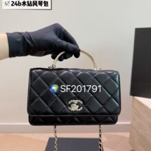 高级感发财包小香风菱格链条包女新款百搭单肩时尚小方包