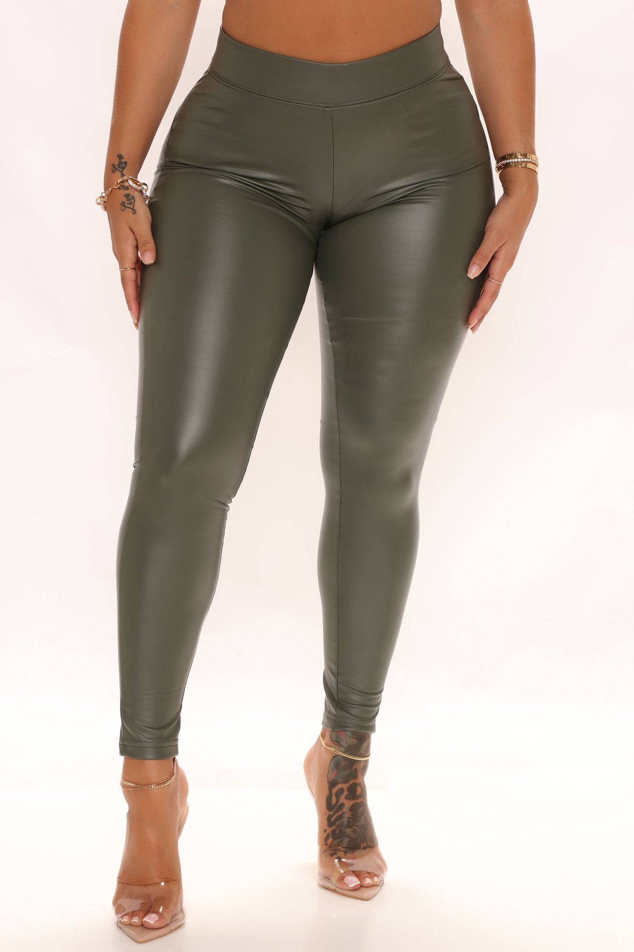 Slim Stretch Solid Color Skinny Sexy Temperament Casual Leather Trousers - Pants - Uniqistic.com