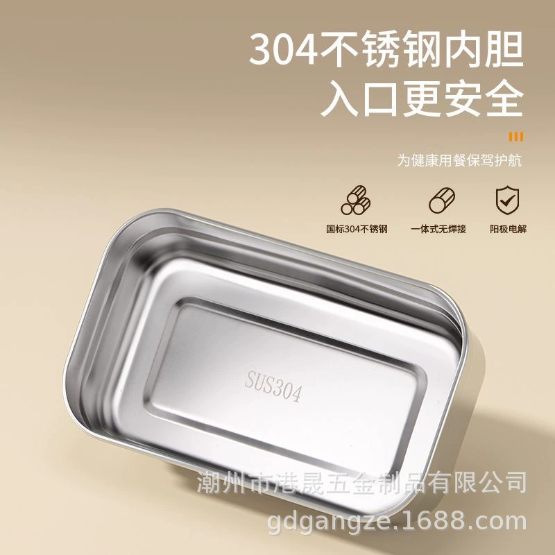 Горячая продажа Gangze 304 обеденная тарелка из нержавеющей стали разделенная детская садовая Студенческая столовая домашняя разделенная посуда тарелка