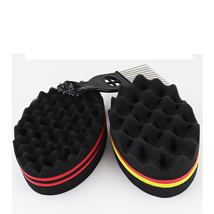 Comercio exterior AliExpress negro perm peine traje africano sucio trenza cuidado herramienta esponja forma peine aguja de acero insertar peine