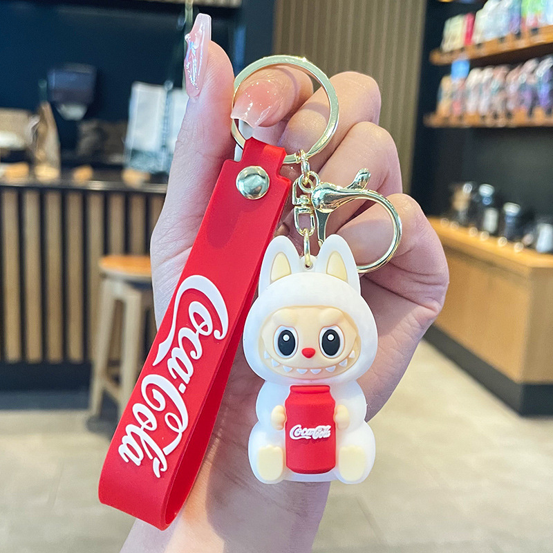 新しいクロスボーダーラブブ漫画コーララブブウサギキーホルダー人形かわいいバッグペンダントギフト|undefined