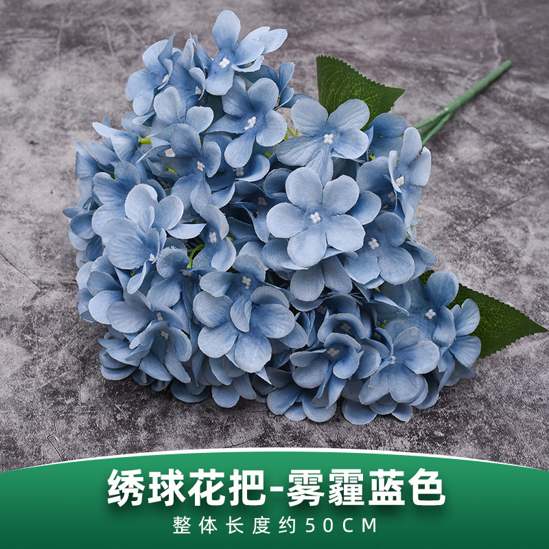 Flores falsas, flores falsas, hortensias, flores de seda, props de boda, flores al por mayor, bodas blancas, sensación alta, hortensias rosa