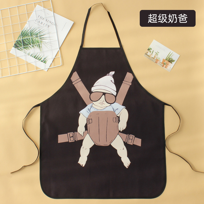 Cross-border source manufacturers couple creative funny apron printed polyester waterproof apron Amazon hot sale Cross-border source manufacturers couple creative funny apron printed polyester waterproof apron Amazon hot sale