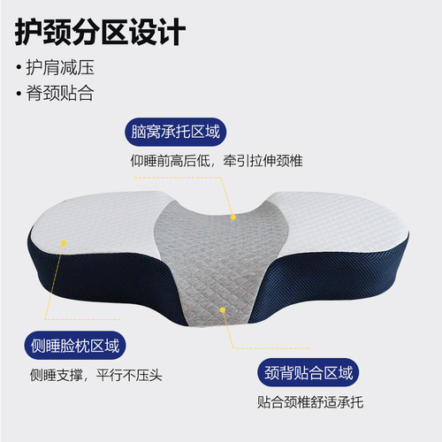 Memory foam pillow sleep neck pillow core household cervical spine pillow neck pillow slow rebound memory pillow wholesale