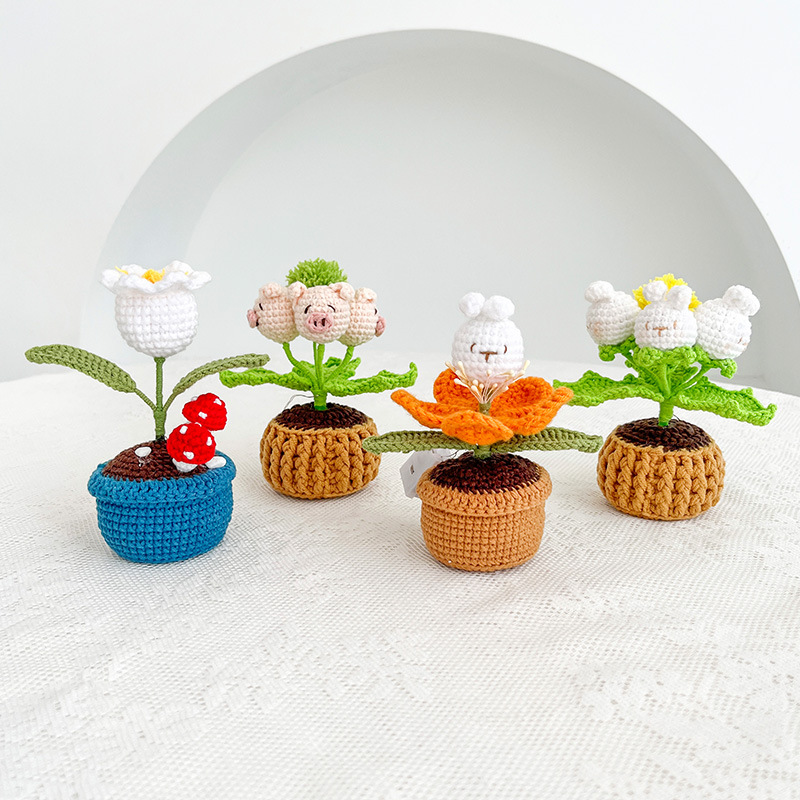 Pastoral Flower Yarn Imitation Plants display picture 2