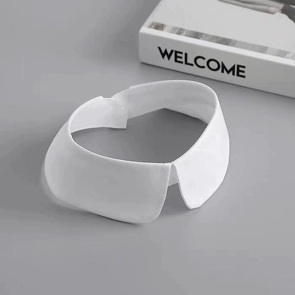 With a round collar