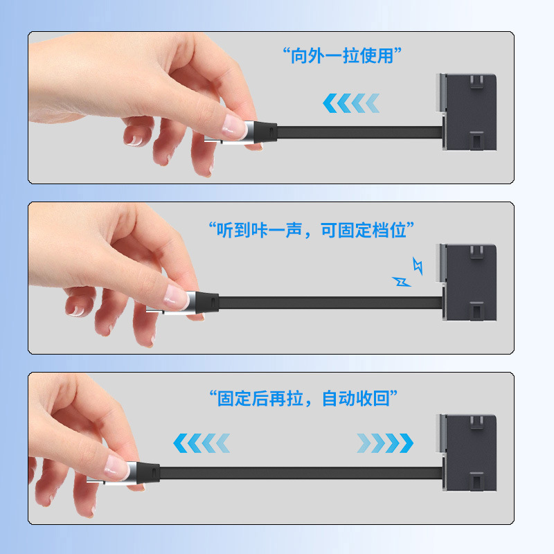 Suitable for Tesla Docking Station Model 3/Y Charger with Ambient Light, Quick Retractable Charging Slide Cover, Fast Charging