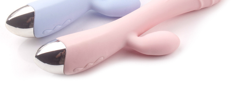 10-Frequency Vibrating Egg Vibrator, Silicone Body Wand, USB Rechargeable, Pink or Blue — detail image 9