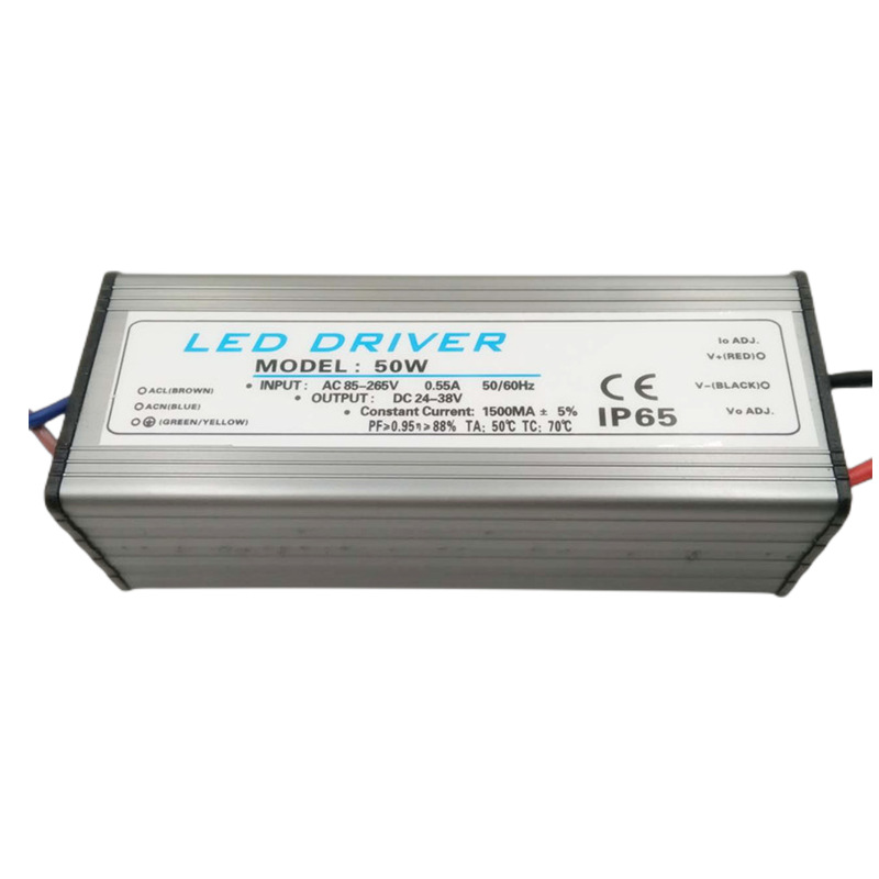 LED投光灯驱动50W 10串5并防水电源 轨道灯筒灯路灯防水驱动电源