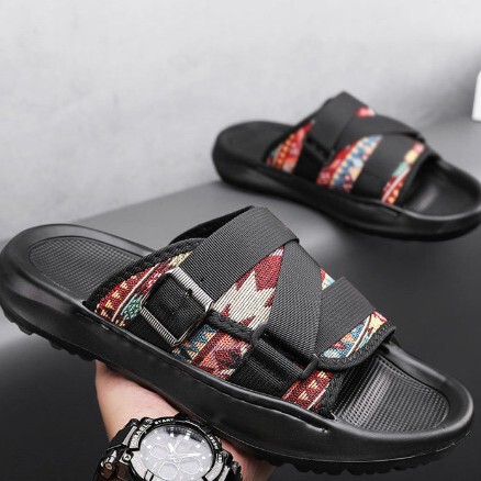 Summer sandals fashionable slip-on casual men's outdoor sports beach breathable flip-flops