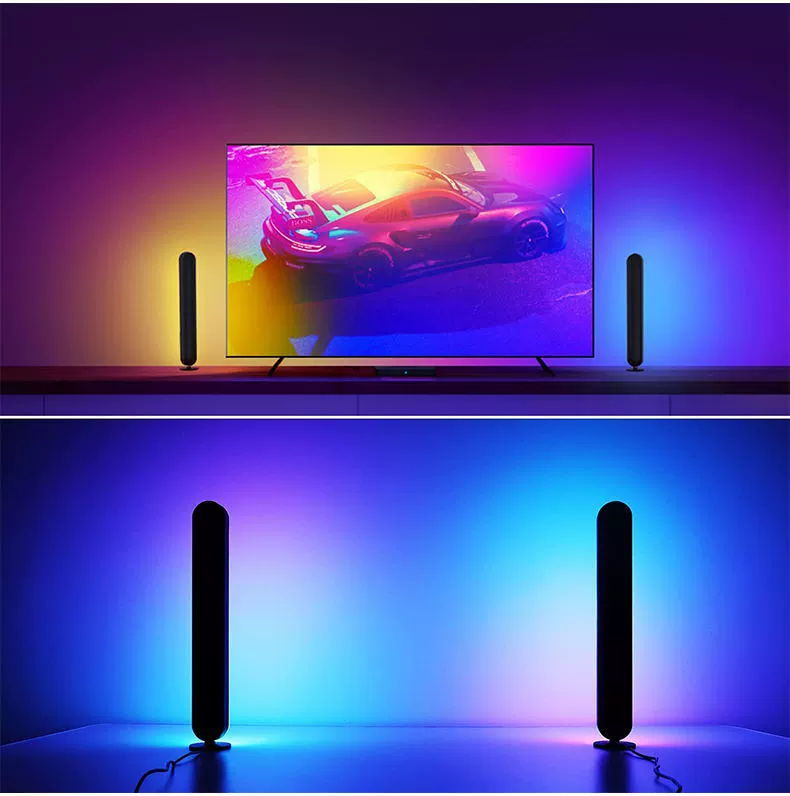 Популярный 24-кнопочный RGB свет с голосовым управлением для киберспорта, атмосферный настольный игровой свет 5V USB