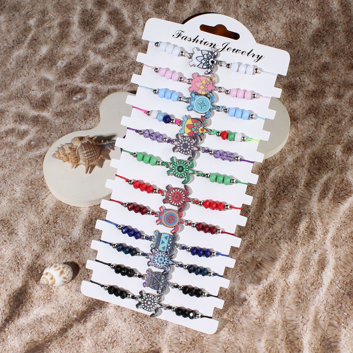 50g Weight Bracelets Classification Beaded, rope Chain Material Beaded Chain Chain Type 1 Set Quantity Casual, Beach Occasion turquoise, rope, Shell Material Geometric, Starfish, Eye Pattern Spring&Summer Season Unisex Gender Vacation Style Vacation Geometric Starfish Eye Turquoise Rope Shell Beaded Chain Beaded Bracelets Wholesale 3