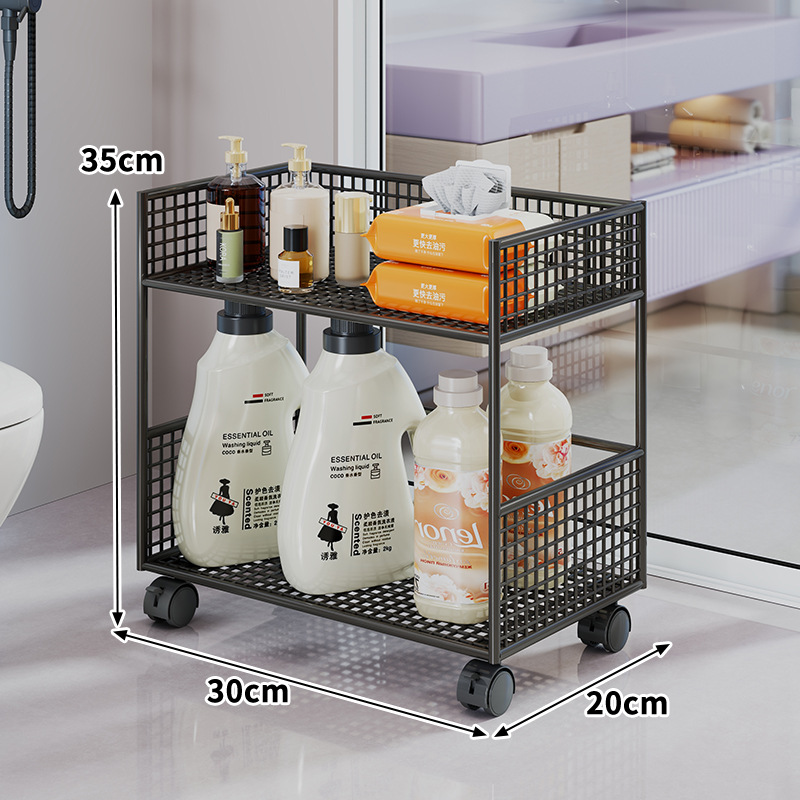 Estante Organizador Móvil de Baño de Hierro para Baño
