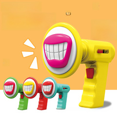 Cross-border voice-changer mini speaker, handheld funny talker, prank-worthy creative microphone with oversized "big mouth" design—wholesale novelty toy