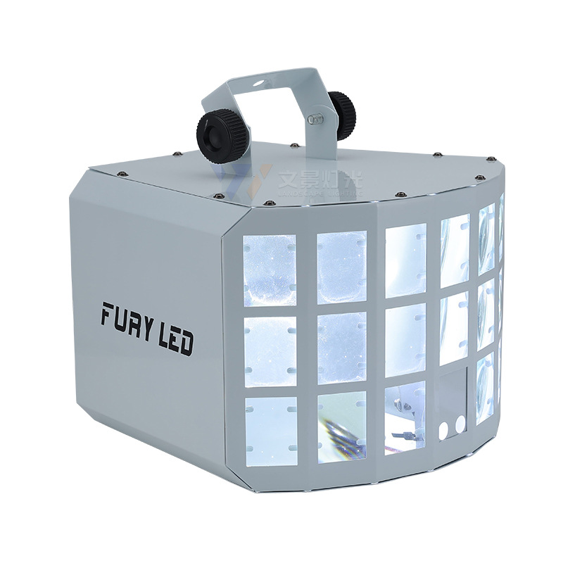 KTV flash atmósfera luz láser proyector colorido luz giratoria hogar DJ controlado por voz discoteca baile LED luz de la etapa de luz de mariposa