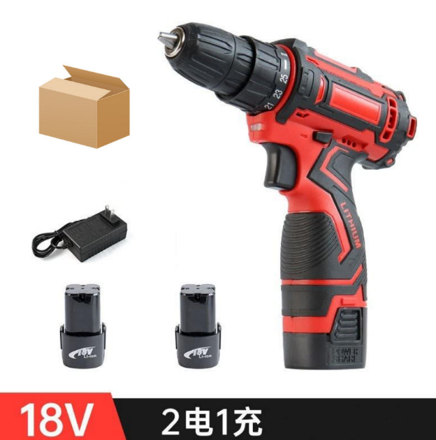 18v, doble velocidad, doble electricidad y una carga (caja de cartón)