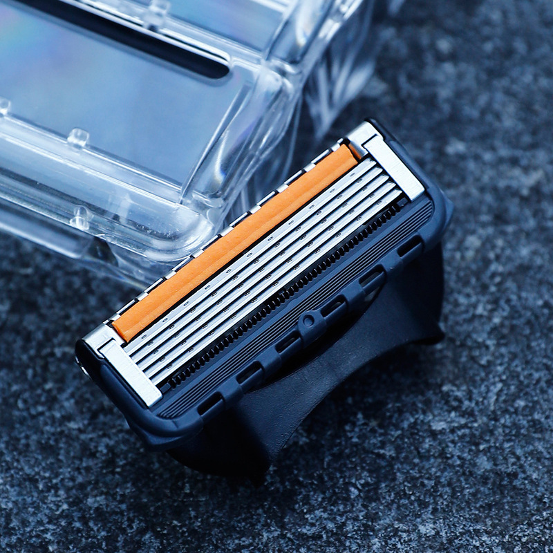 Jifuli Men's Razor Five-Layer Blade Replaceable Blade Head Manual Razor Universal Razor Holder Jifuli Men's Razor Five-Layer Blade Replaceable Blade Head Manual Razor Universal Razor Holder