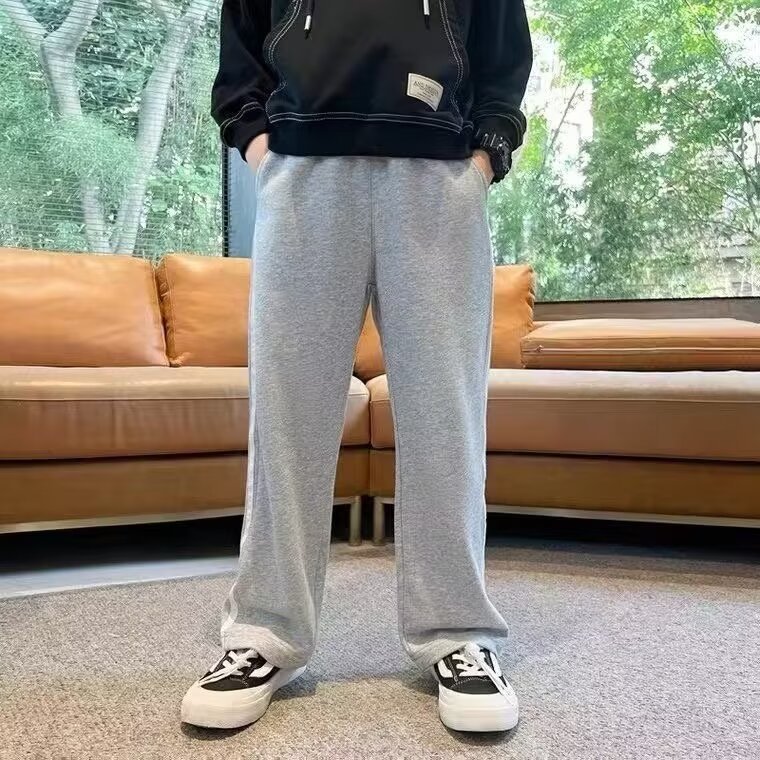 韓国版男児スポーツズボンファッション新作衛ズボンシンプルなストレートカジュアルズボン秋冬子供服|undefined