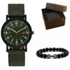 Nylon metal gold watch, universal case for elementary school students, new collection, simple and elegant design