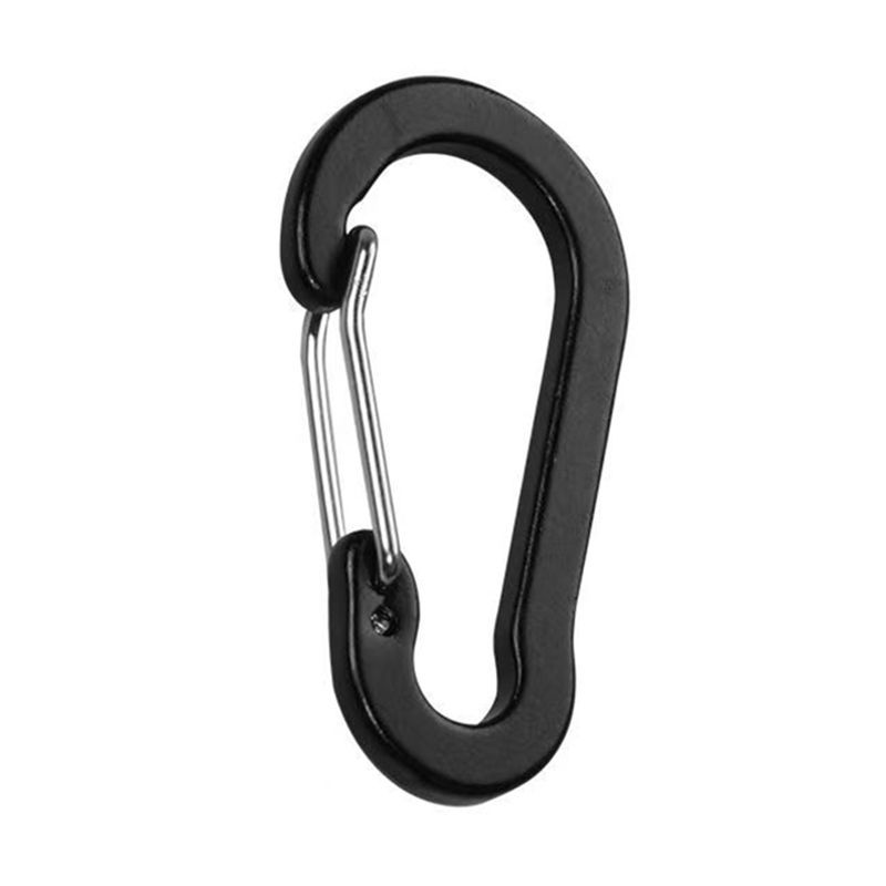 N ° 5 mosquetón directo de fábrica llavero multifuncional aleación de aluminio hebilla de alambre de acero aplastado mochila al por mayor hebilla colgante exterior