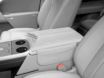 Armrest box special central armrest box heightening - xiaopeng-gx-armrest-box-pad-dawn-white-2-pieces