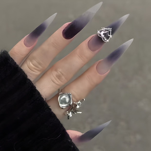 Nail Art Wear Armor Dark Love Sweet Cool Brother Special Style Halloween Long Gradient Blout Tinted Armor False Nail Patch
