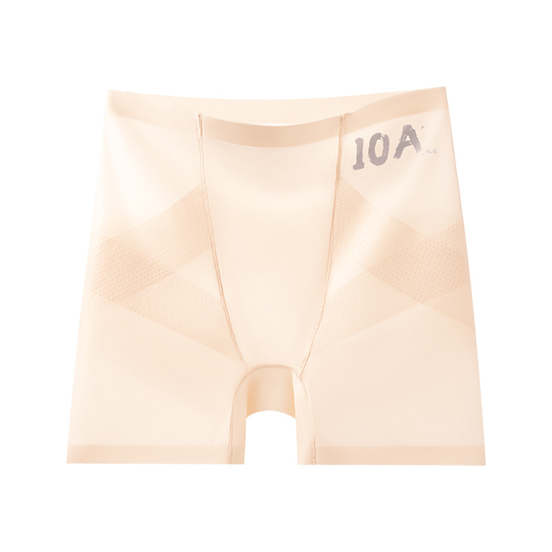 Pantalones de seguridad anti-luz, ropa interior, leggings finos sin costuras dos en uno, bóxer de seda helada, pantalones de seguridad para mujer de verano