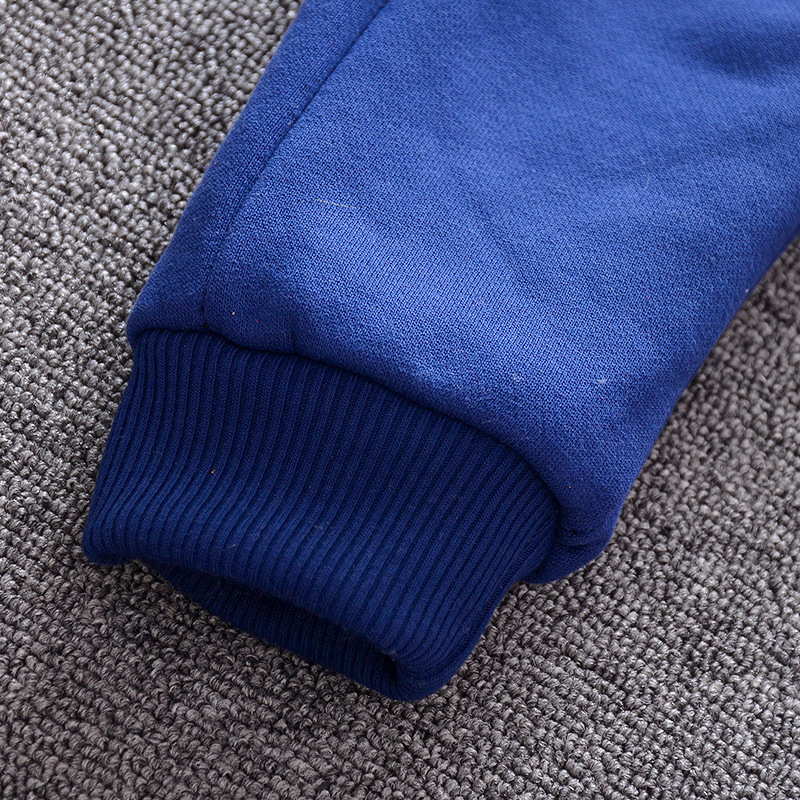 Winter pluche baby 2023 nieuwe cartoon jongens en meisjes trui met capuchon, tweedelige set kindersportkleding_voghion.com