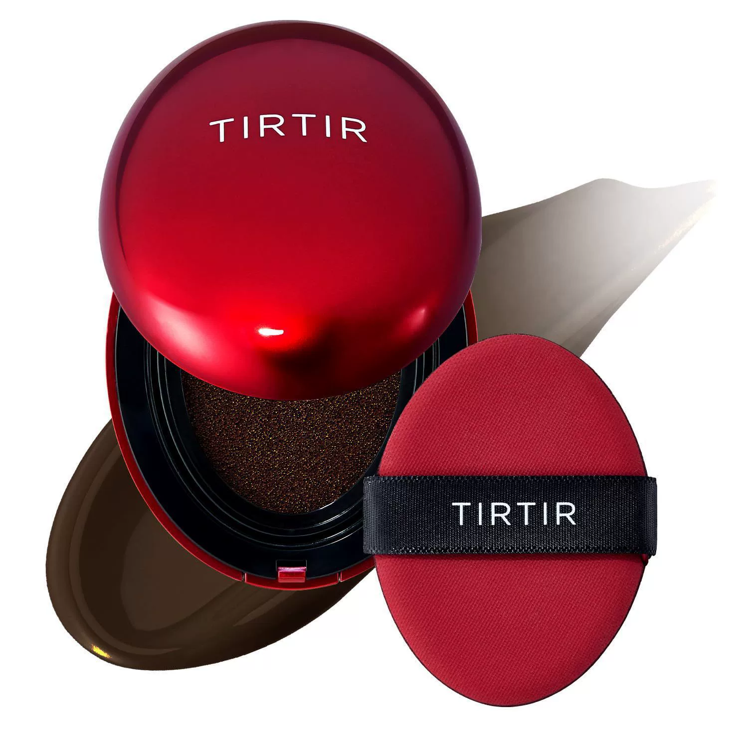 Кушон-пудра (Tirtir), песочно-матовое покрытие, 18 г, компакт с мягким аппликатором