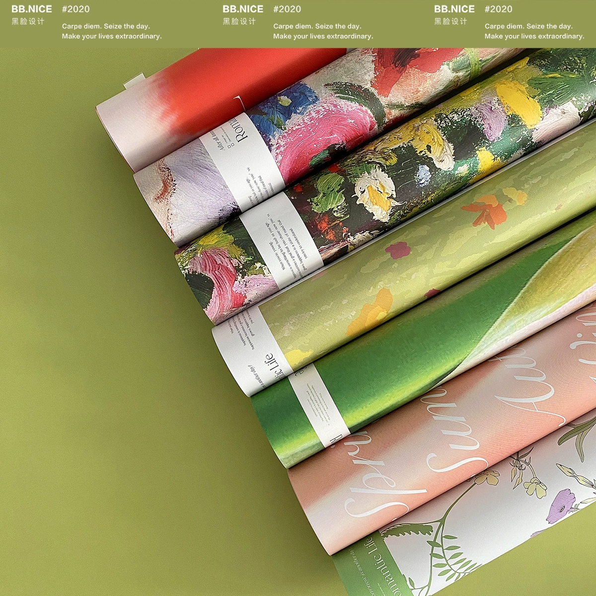 "Черный магазин с черным лицом" Весенний и летний тюльпан упаковочная бумага корейское цветочное искусство большой подарок цветочная живопись