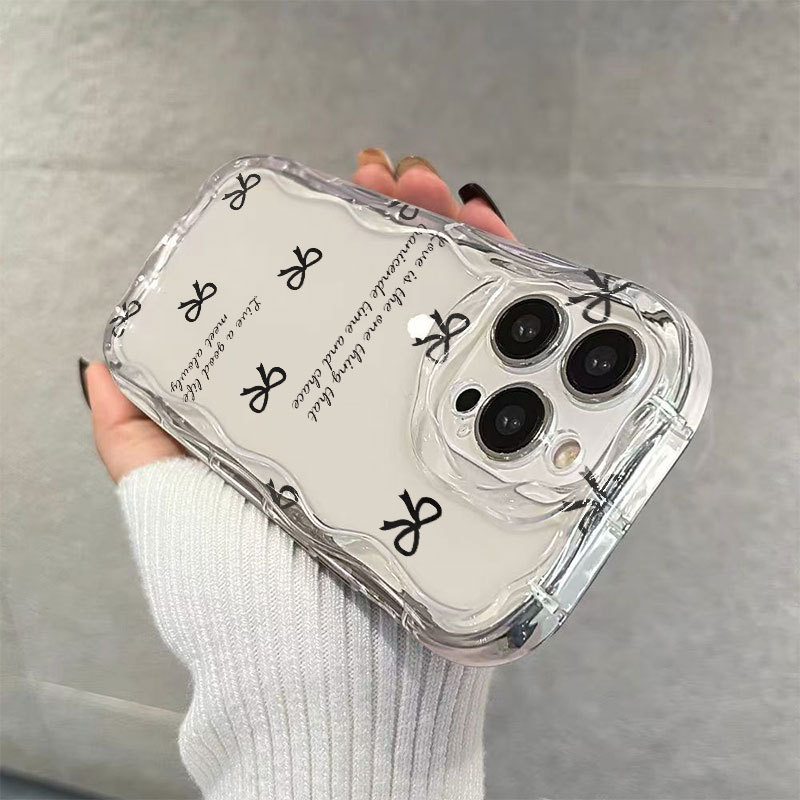 蝴蝶结适用苹果17Promax全包15手机壳iPhone16/12/14/13防摔xsamx