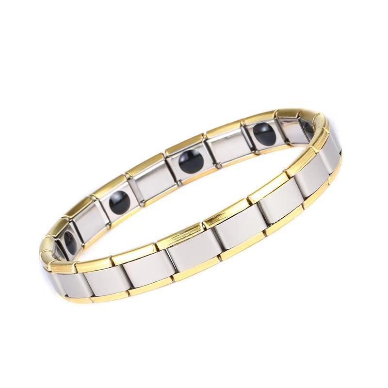 Pulseras de acero inoxidable y titanio para hombre y mujer, populares en el mercado internacional de Longhe, modernas, sencillas y exquisitas, al por mayor.