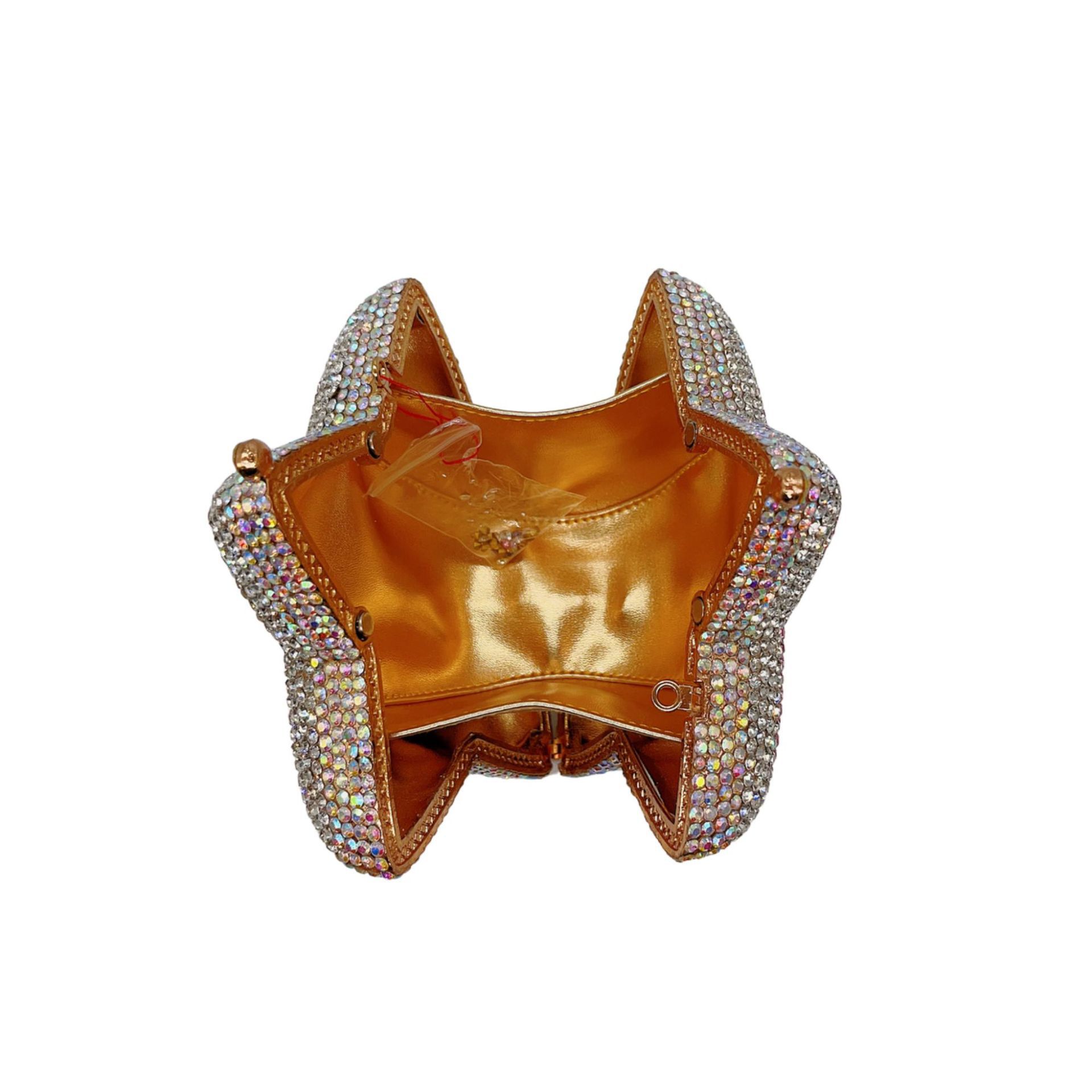 Estrictamente elegido Star Crystal Clutch Star Diamond Bags para banquete, bolsas de mano para mujeres.