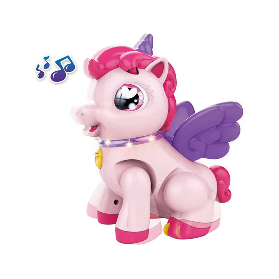 Unicornio eléctrico rosa