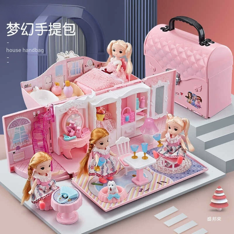 Family toy, castle for bedroom, doll house for princess, set, Birthday gift, 6 years