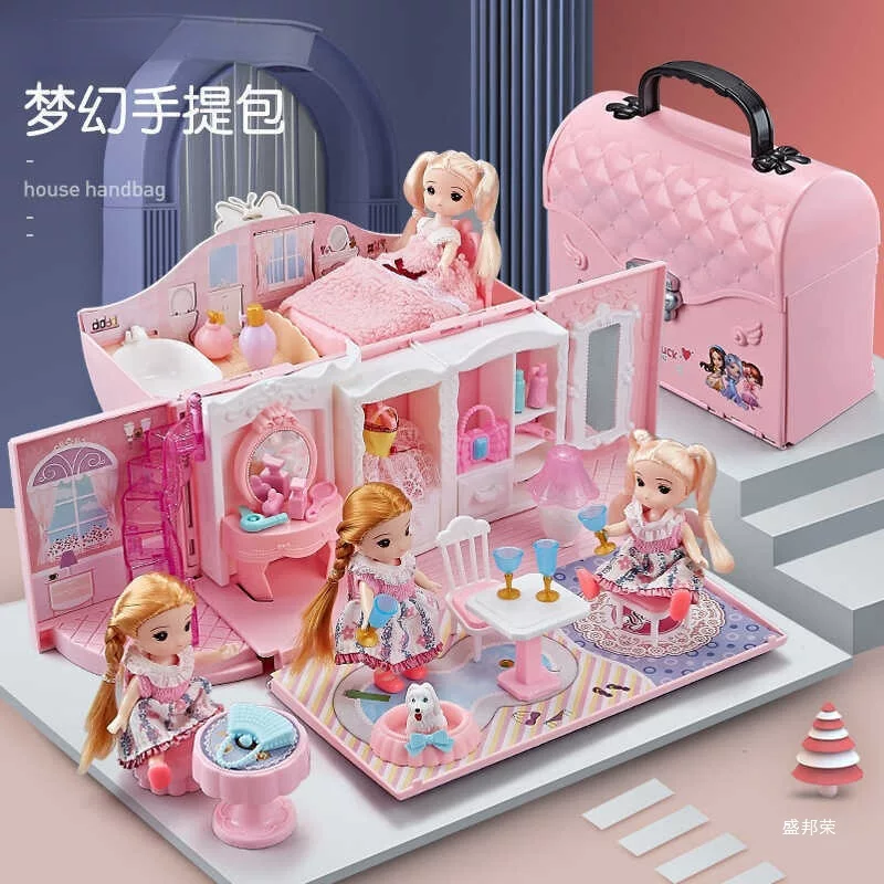 Family toy, castle for bedroom, doll house for princess, set, Birthday gift, 6 years