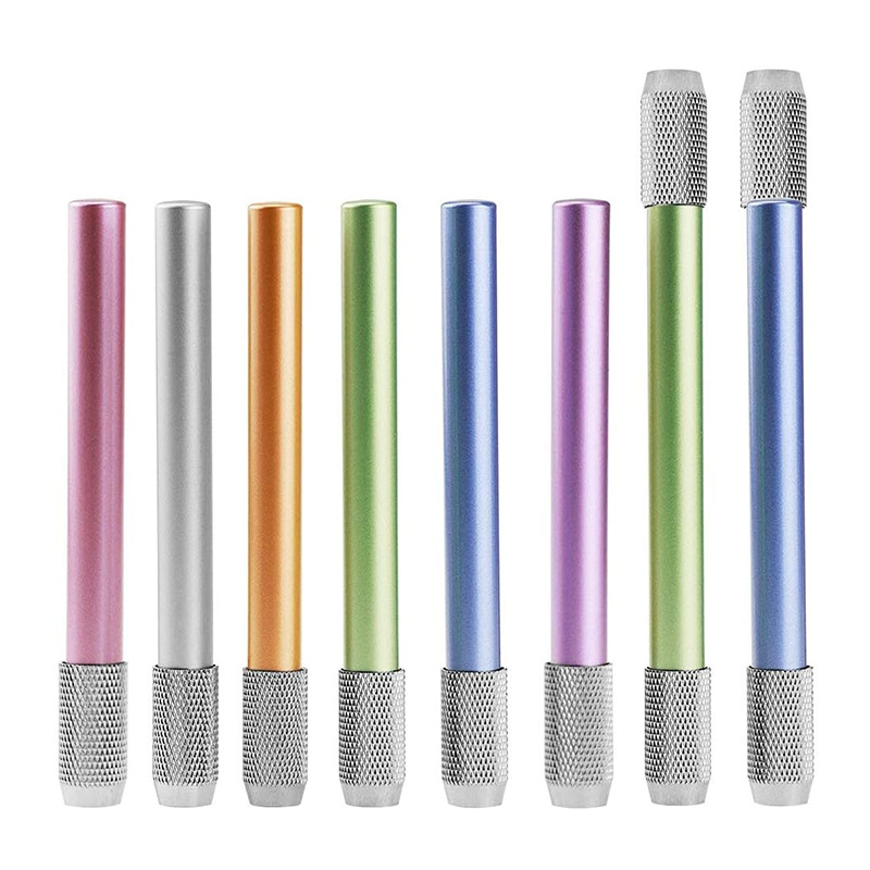 Comercio exterior suministros de arte transfronterizo extensor de lápiz de metal extensor de lápiz varilla de color de metal