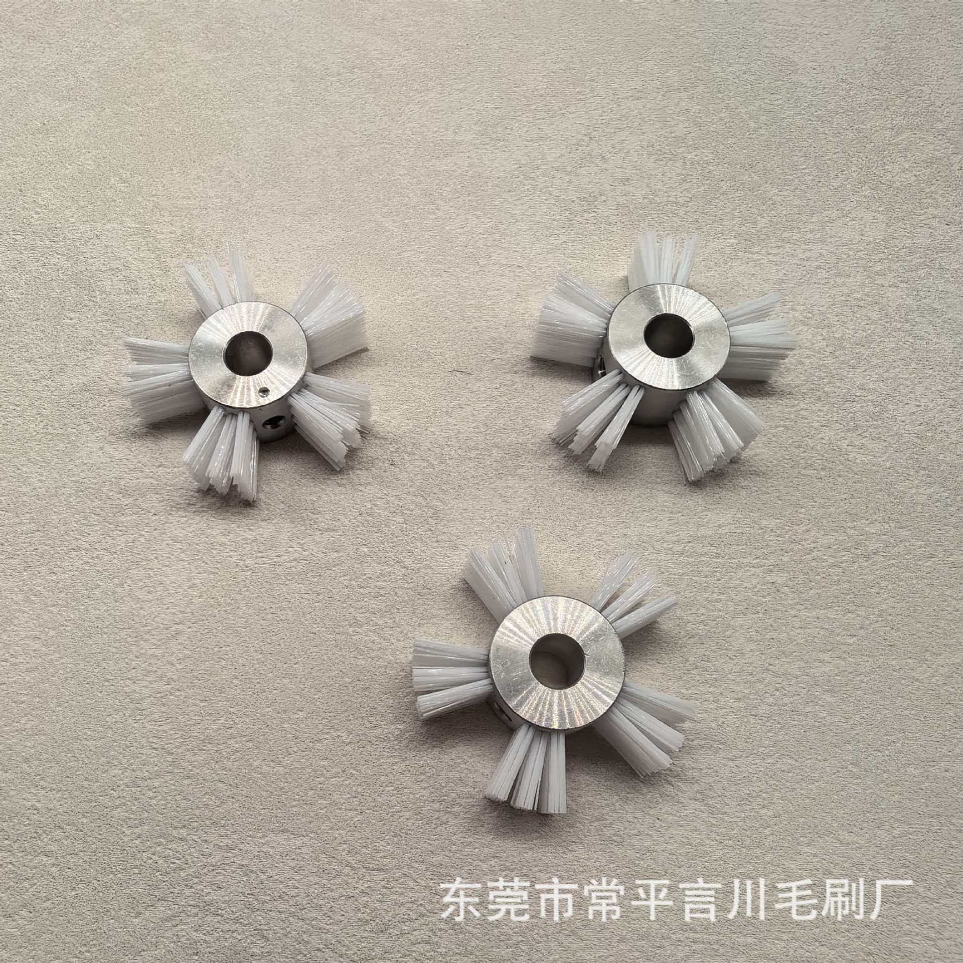 尼龙毛刷轮 铝轮刷 自动化除尘毛刷 机械清洁刷 源头工厂定制
