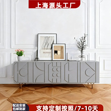 意式极简烤漆电视柜创意个性客厅视听柜茶几组合现代简约储物斗柜