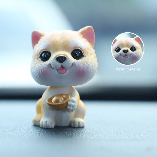 Creative Animal Car Shaker Ornament Love Gift for Girlfriend Festival Gift Desk Decor