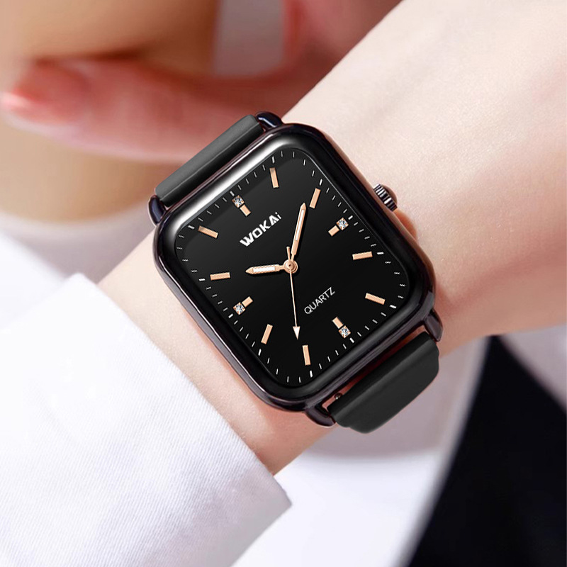 Wokai Official Fashion High-End White High-Value Simple Student Party Junior High School Couple Design Temperament Watch