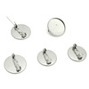 DIY stainless steel brooch support chest emblem round basin bottom stretch does not fade without rust brooch time gemstone supporting accessories