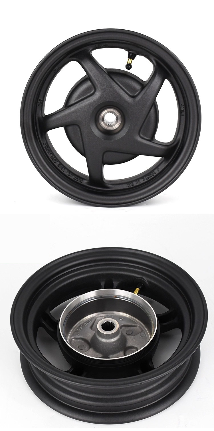 Motorcycle Wheel Hub Suitable for Wuyang Honda Jiayu Wh110T-A-8 Aluminum Alloy Wheel Assembly Front and Rear Rims