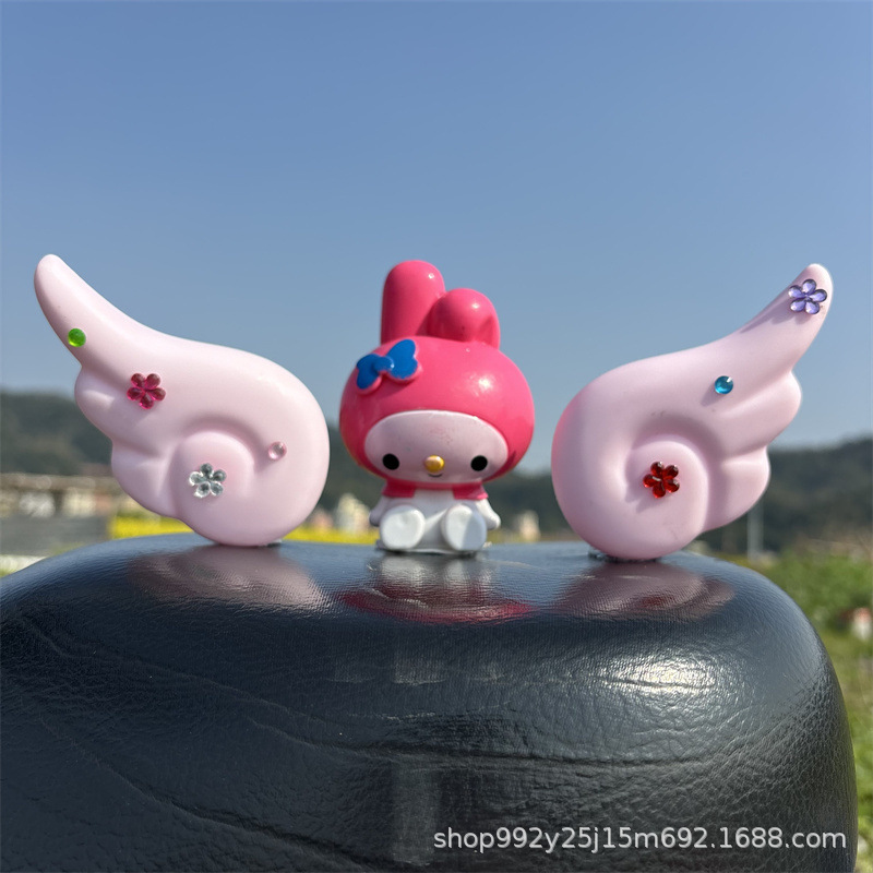 Electric Car Bear Ears Bow Small Accessories Car Stickers