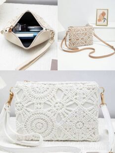 Universal beach shoulder bag one shoulder, boho style, flowered