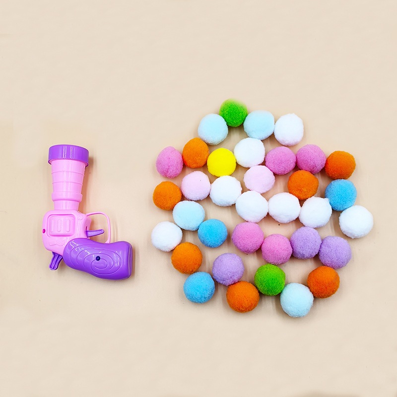 보라색 손잡이 고양이 총