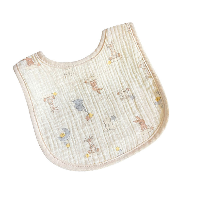 新型6層u型新生児口を囲む乳幼児の口タオル子供が食事をしている女性の赤ちゃんがミルクタオルを吐く|undefined