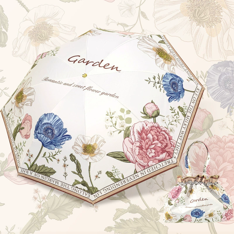 Цветочный аромат Tianbei переполняет зонтик складной зонт от солнца женский солнцезащитный крем УФ солнцезащитный зонт