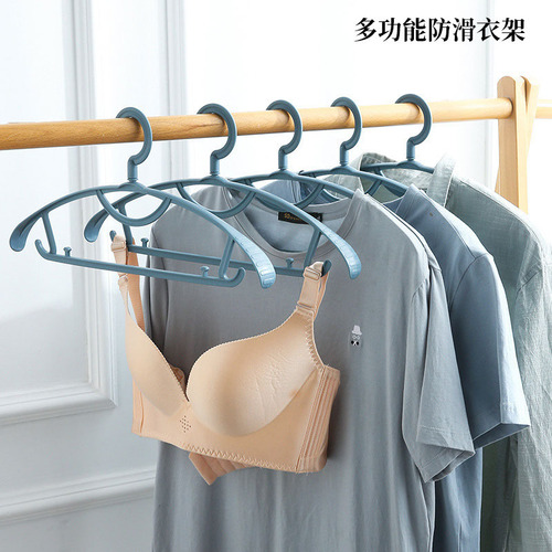 Household bedroom non-slip seamless wide shoulder clothes hanger clothing store clothes hanger wholesale hotel indoor dry cleaning shop dry and wet clothes hanger