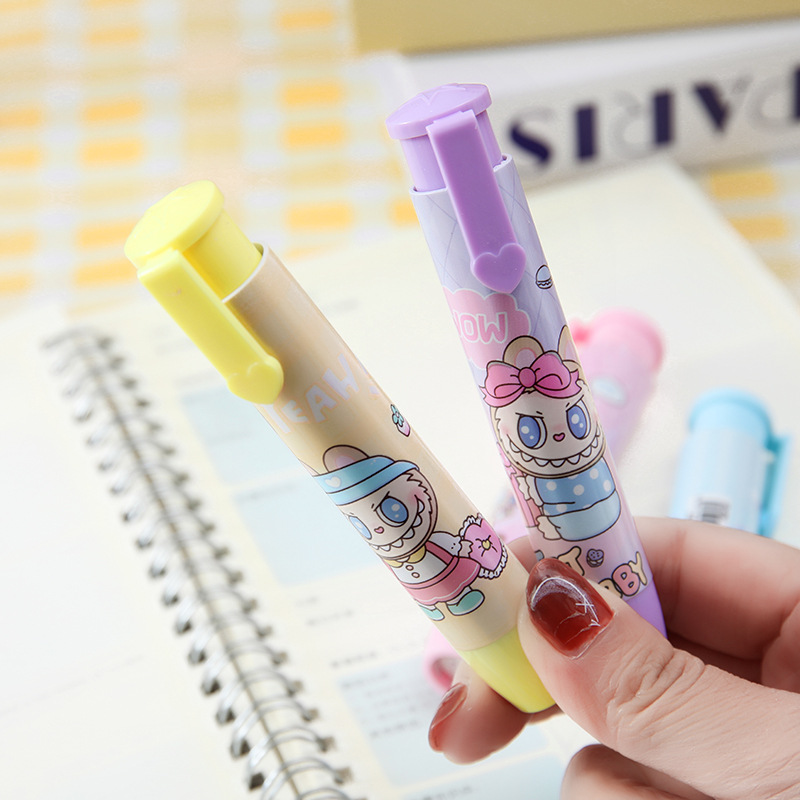 Borradores de tela de rabu en caja lindos borradores de lápiz para estudiantes de primaria limpios sin dejar marcas de papelería